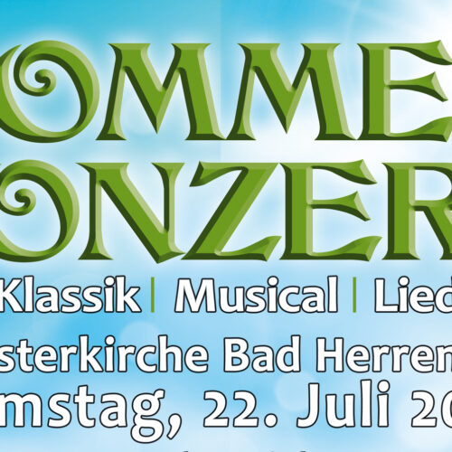 Sommer-Konzert - Klassik - Musical - Lied