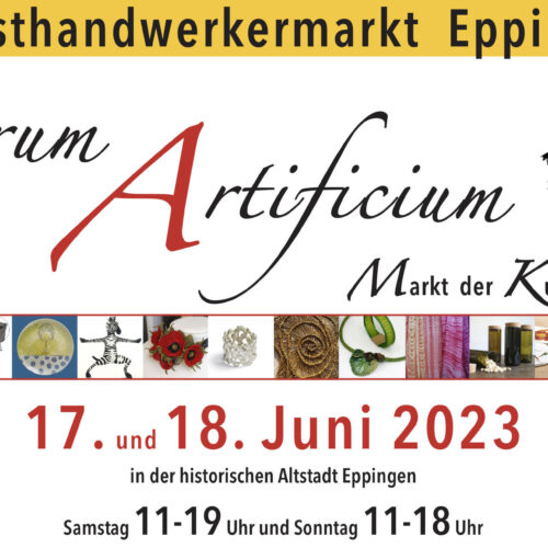 3. Eppinger Kunsthandwerkermarkt Forum Artificium - Markt der Kunstfertigkeiten